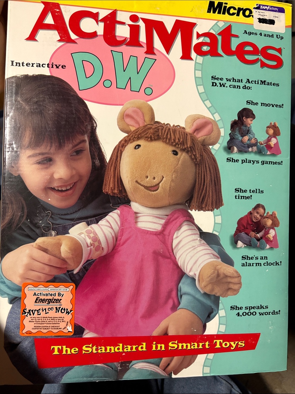 D.W. Interactive Plush Doll - Pink